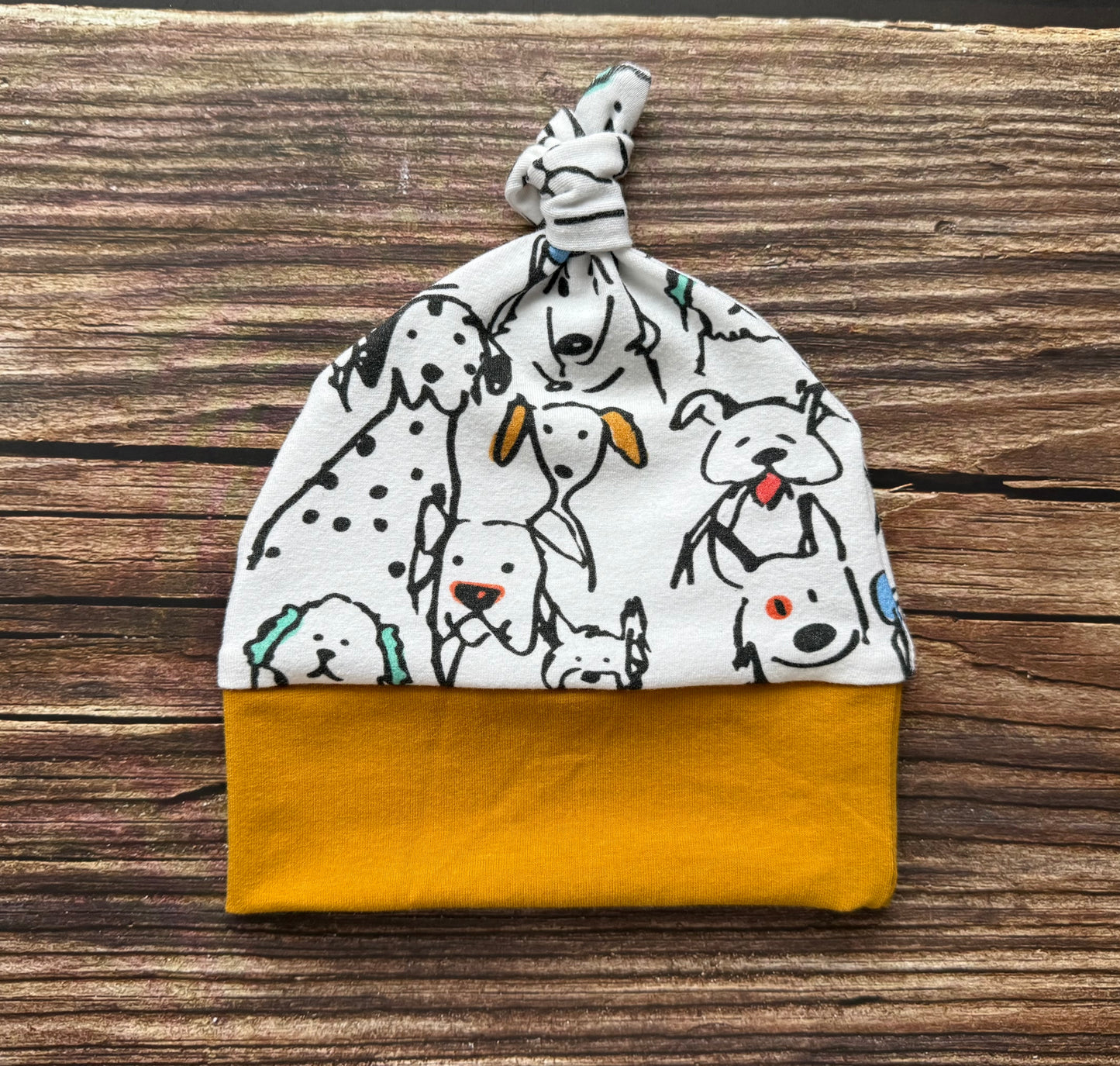Newborn Printed Knot Toque