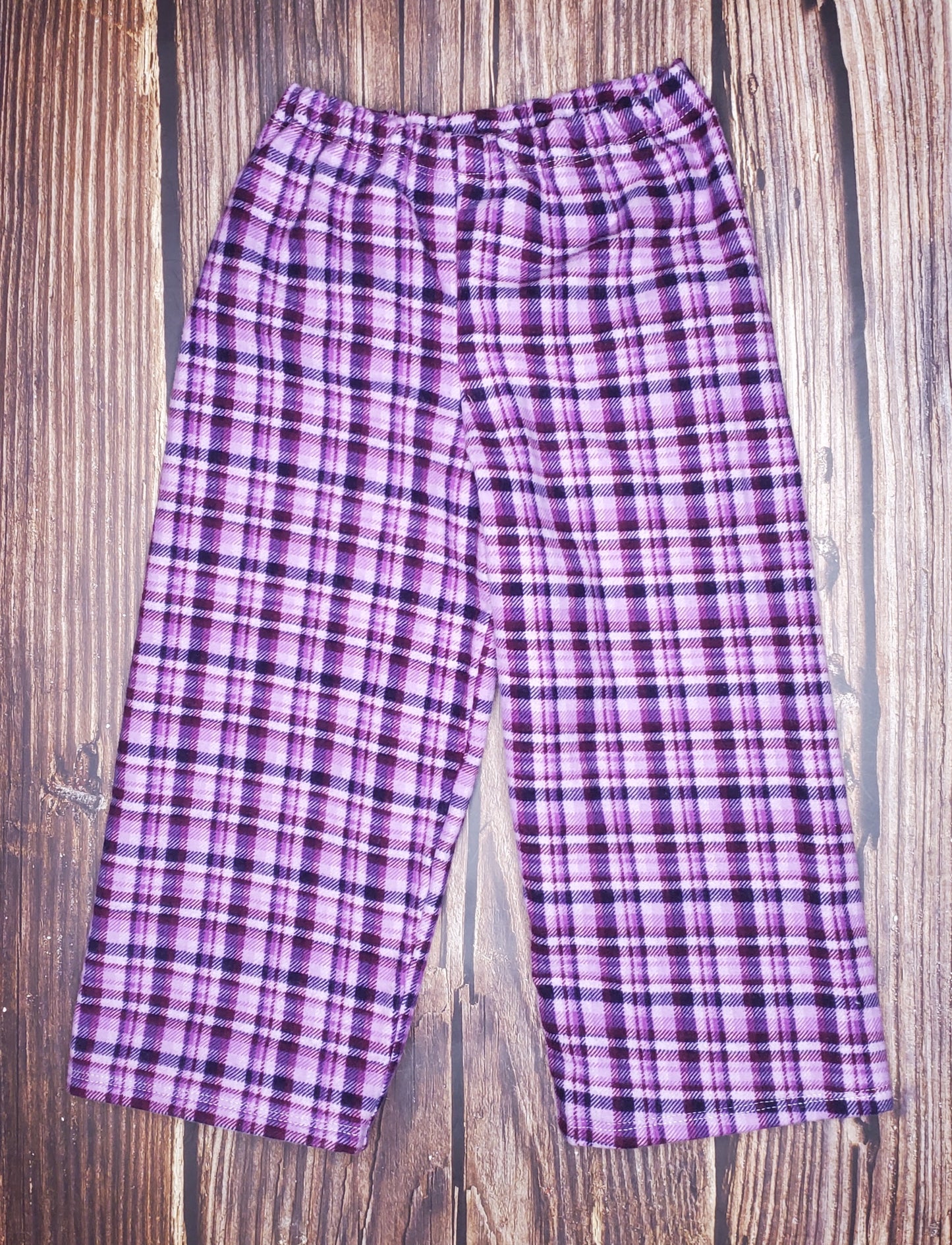 Purple Plaid Flannel Pj Pant