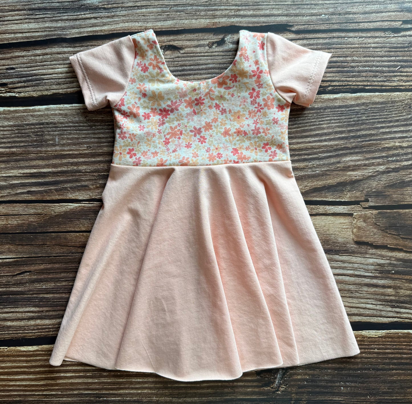 *New* Peach Fuzz Daisy Dress