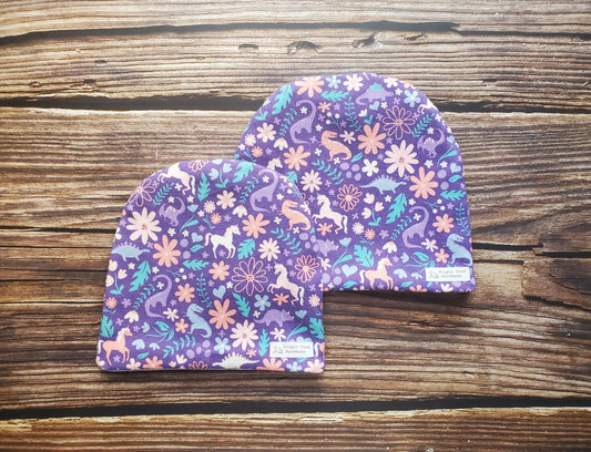 Dinos & Unicorn Toque