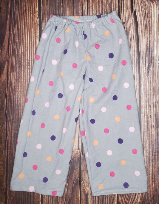Purple Polka Dot Flannel Pj Pant