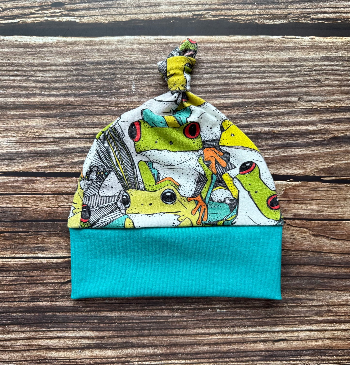 Newborn Printed Knot Toque