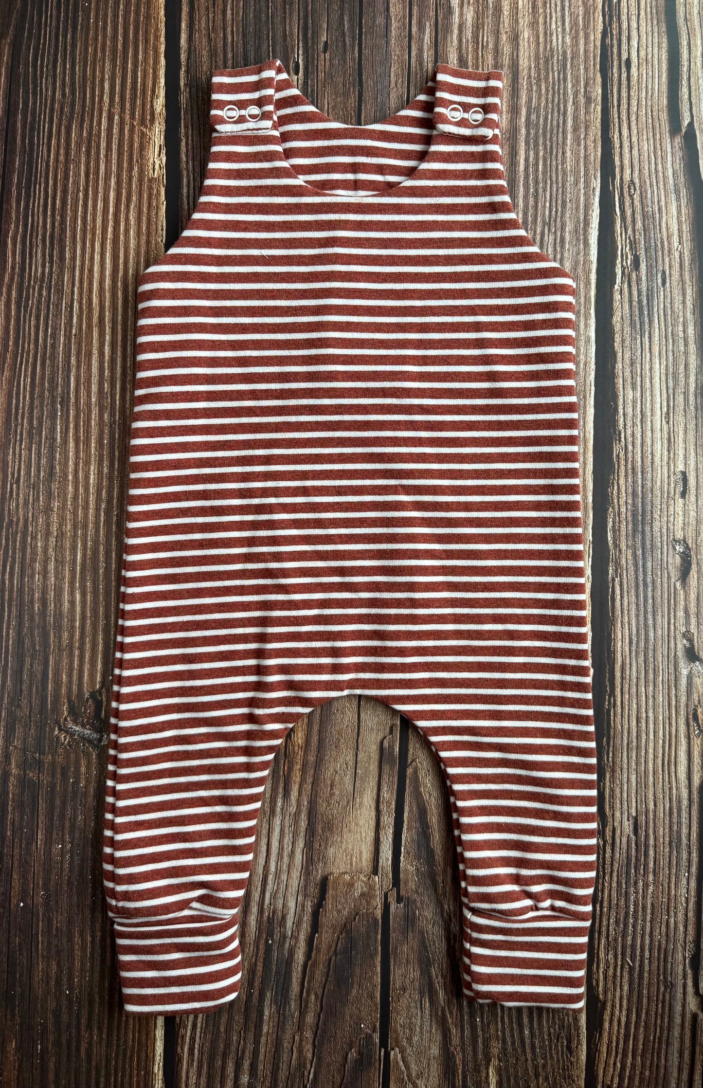 Rust Stripe Romper