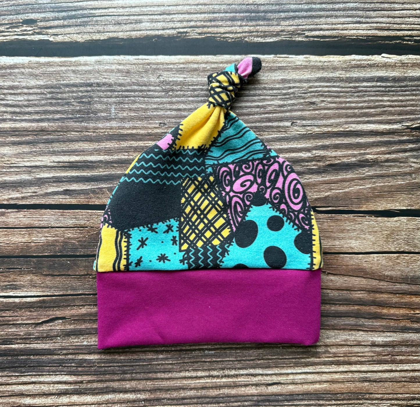 Newborn Printed Knot Toque