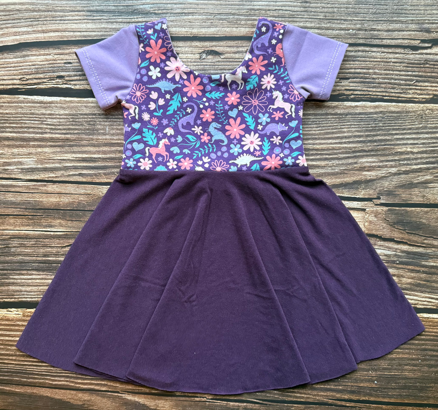 *New* Dinos & Unicorns Dress
