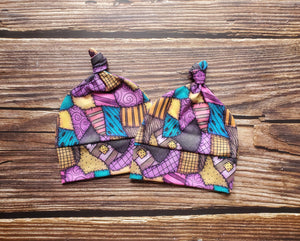 Newborn Printed Knot Toque