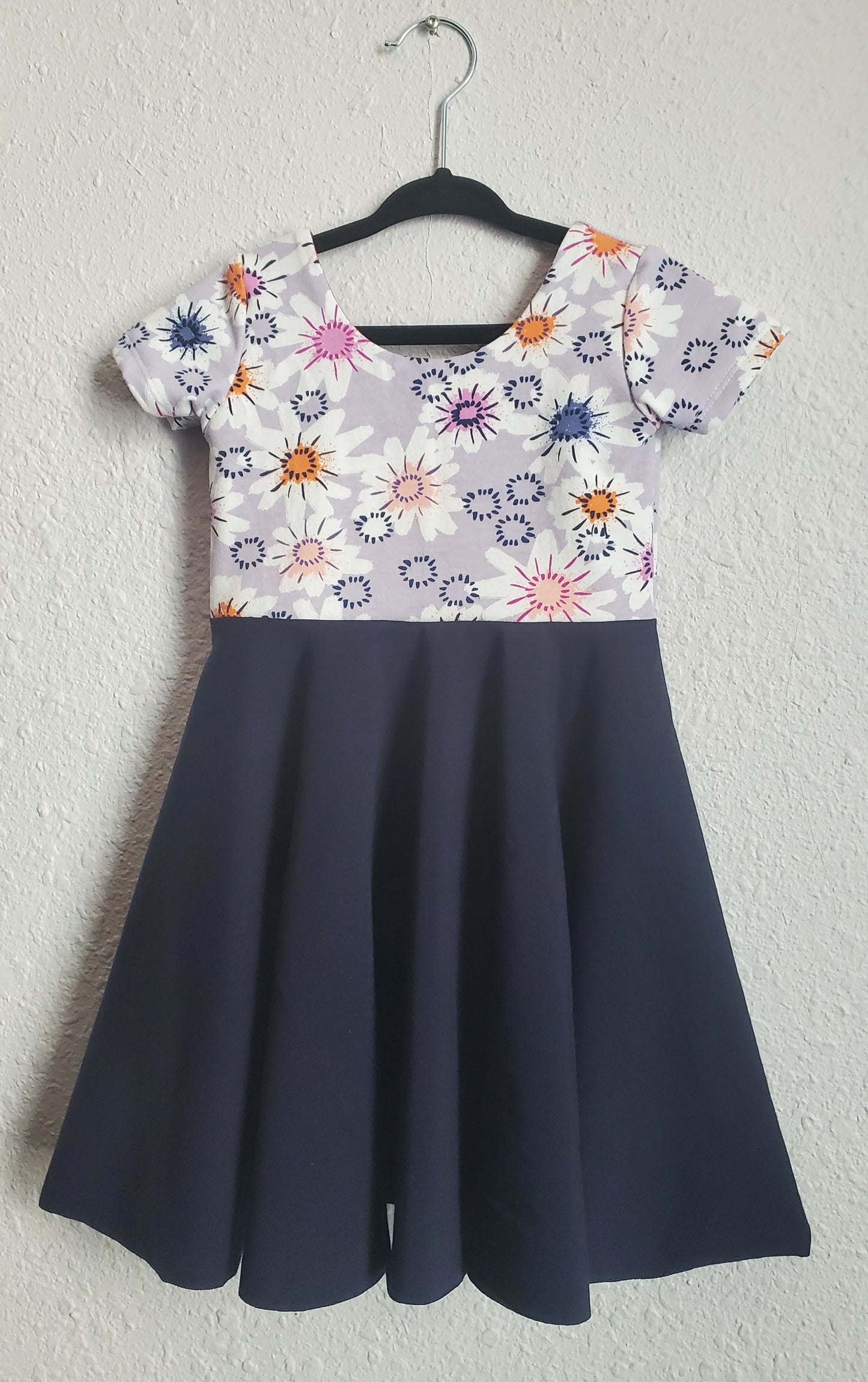 Navy Daisy Dress