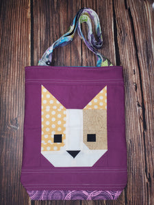 Double sided Kitty Tote