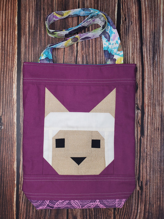 Double sided Kitty Tote